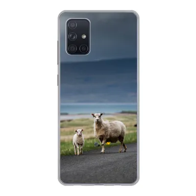 Produktbild von MuchoWow® Handyhülle Schutzhülle Hülle für Samsung Galaxy A51 Schaf - Lamm - Sturm Silikon Softcase Handy Hülle - Schutzabdeckung