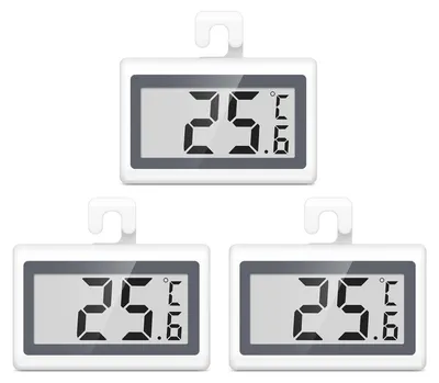 3er-Set digitale Kühlschrankthermometer, LCD, -50 bis +70 °C