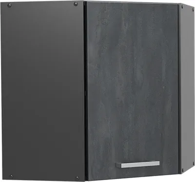 Produktbild von Eckhängeschrank Vicco R-Line Schwarz Beton 57 cm, Model 47499