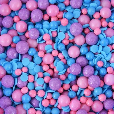 Obrázek produktu pro Cukrová posypka Barbie modrá 50 g konfety