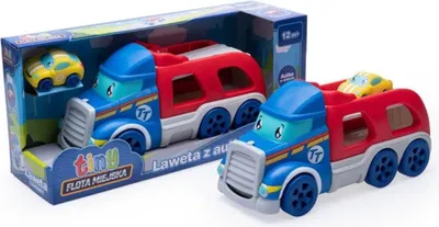 Zdjęcie produktu dla Flota miejska Tiny - Laweta z autkiem