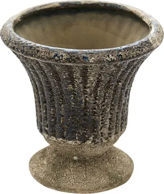 Zdjęcie produktu dla Clayre & Eef 6CE1307 doniczka do wnętrz szara Ø 13x13 cm