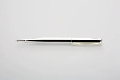 Produktbild von Herren-Kugelschreiber, glatt, versilbert, 14,0 cm
