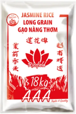 Produktbild von RICEFIELD Vietnam Jasminreis 100% Langkorn 18kg