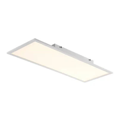 Produktbild von Lindby LED-Panel Quais, 80 x 30 cm, weiß, Metall, 4.000K