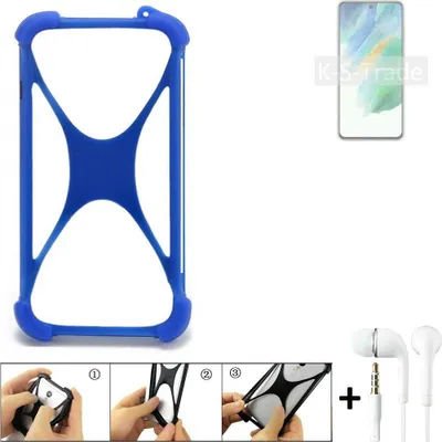 Produktbild von Handy Hülle kompatibel mit Samsung Galaxy S21 FE SD888 Bumper Schutzhülle Silikon Schutz Hülle Cover Case Silikoncase Silikonbumper TPU Softcase