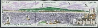 Produktbild von Briefmarken St. Pierre und Miquelon 1991 Mi 623-624 Dreierstreifen (kompl.Ausg.) postfrisch Naturschutzgebiet Savoyard