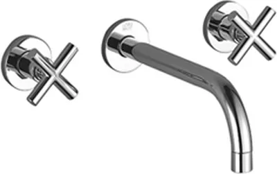 Produktbild von Dornb 3-Loch-WT-Wandbatterie TARA o AG Ausladung 240mm dark platinum matt
