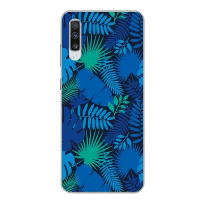 Produktbild von MuchoWow® Handyhülle Schutzhülle Hülle für Samsung Galaxy A70 Tropisch - Design - Blätter Silikon Softcase Handy Hülle - Schutzhaube