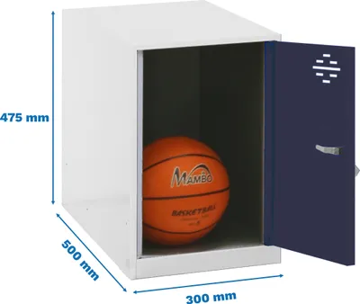 Produktbild von Simonrack Spind SIMONLOCKER DISM weiß, anthrazit 8425437108549, 1 Schließfach 30,0 x 50,0 x 47,5 cm
