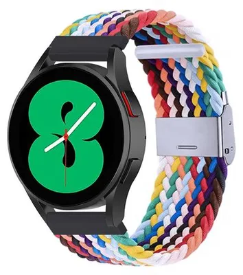 Produktbild von By Qubix passend für Garmin Venu 2 & 3 - Braided nylon Armband - Multicolor