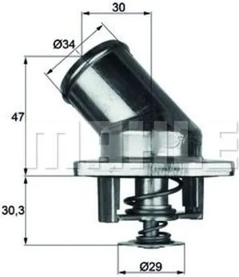 Produktbild von MAHLE Thermostat Kühlmittel 92°C für OPEL Astra F CC (T92) Astra F Caravan (T92) Astra F Cabrio (T92) Astra F Limousine (T92)