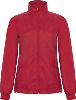 Produktbild von B&C JWI61 | Leichte Damen Windjacke ID.601 - Farbe: Red - Größe: XL