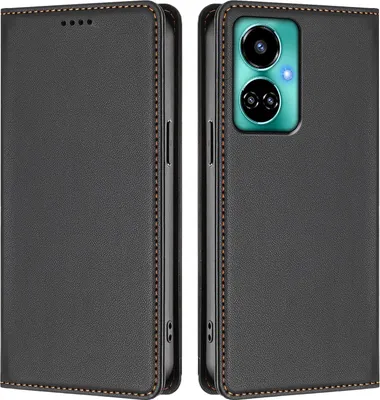 Image de Housse de téléphone portable pour Tecno Camon 19 /Camon 19 Pro 5G, Cuir synthétique à rabat antichoc Housse magnétique avec support Noir
