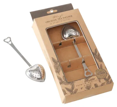 Immagine prodotto di BOLTZE Teesieb Teatime (2 tlg., Silber, Metall, LxBxH:4x 2,2 x14,3 cm, Herzform)