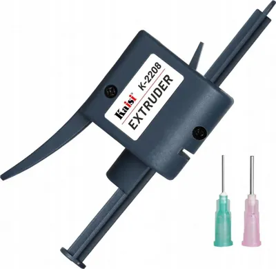 Produktbild von Rosfix K-2208 – Dosierpistole für Flussmittel | 2 Dosiernadel 1,3mm & 0,8mm | Präzise Applikation von Pasten & Klebstoffen