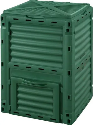 Image de Compostier 300 L vert, étanche, en polypropylène, pour le jardin