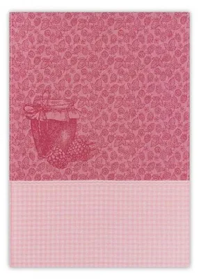 Obrázek produktu pro Utěrka na nádobí, 100% bavlna, vysoká kvalita, tkanina Jacquard, rozměry 50x70 cm, barva: malinová, bordó