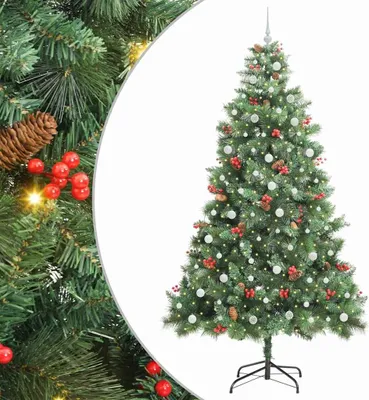 Produktbild von vidaXL Künstlicher Weihnachtsbaum Grün 240 cm PVC und Metall