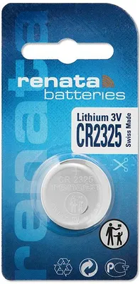 Produktbild von Renata CR2325, Einwegbatterie, Lithium, 3 V, 1 Stück(e), 190 mAh, 23 mm