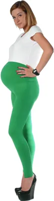 Produktbild von Damen Umstands-Leggings Warm in viele farben Baumwolle; Grün S/36