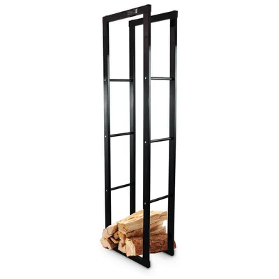 Produktbild von Bituxx Kaminholzständer Holzlager Kaminholzkorb Brennholzhalter Holzablage Kaminholzregal 40 x 150 aus Metall MS-19404