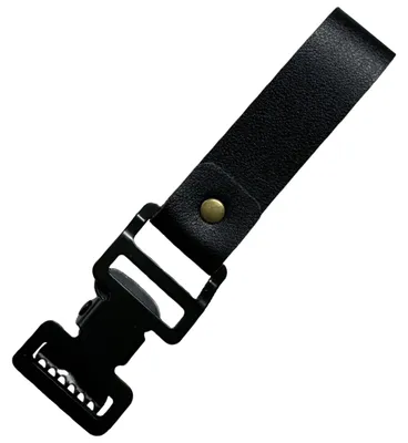 Handschuhclip aus Leder, 14 cm, mit Karabinerhaken
