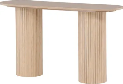 Productafbeelding van FURNLUX Console tafel Bianca, beige, 40 cm / Hoofdkleur: Beige / Afmetingen: 40 x 130 x 72 cm