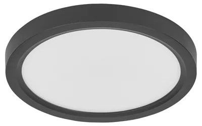 Produktbild von OSRAM LED-Deckenleuchte, 20W, 3000K, 2100lm, warmweiß, IP20, dimmbar, schwarz, Ø24,5 cm