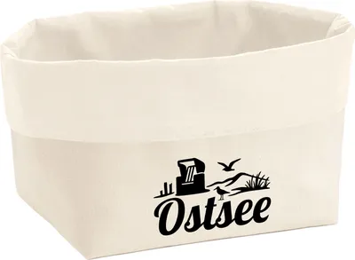 Produktbild von Huuraa Organizer Ostsee Strandmotiv 3 Liter Medium Canvas Baumwolle Utensilo Geschenkidee