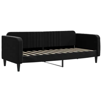 Produktbild von VidaXL 354083, Sofabett, Schwarz, Schaum, Metall, Polyester, Polywood, Holz, 2230 mm, 900 mm