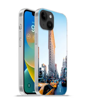 Produktbild von MuchoWow® Handyhülle Schutzhülle Hülle für Apple iPhone 14 - Softcase Starker Verkehr rund um das Flatiron Building Silikon Softcase Handy Hülle - Mobiltelefonhülle