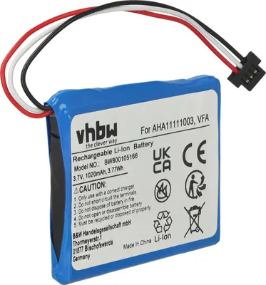 Produktbild von vhbw Akku kompatibel mit TomTom 4EN62 GPS Navigation Navi (1020 mAh, 3,7 V, Li-Ion)