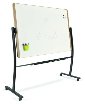 Zdjęcie produktu dla Mobilna tablica magnetyczna Rocada Natural NAT6871V21 138x100 cm, dwustronna, obrotowa