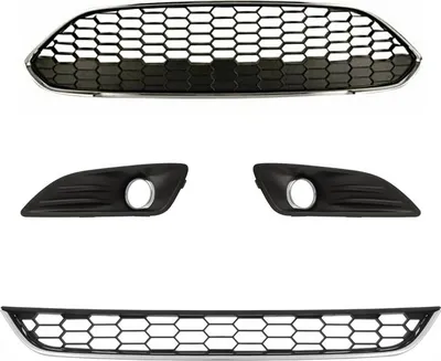 Produktbild von SET Lüftungsgitter GRILL GITTER Stoßstange vorne Für FORD FIESTA 2015 - 2017