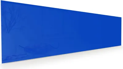 Produktbild von Glasbild 120x40cm in XXL für Wohnzimmer, Schlafzimmer Motiv Königsblauer Hintergrund III