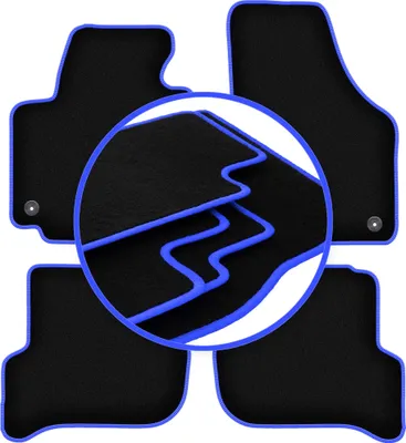 Immagine prodotto di Tappetini per auto CARLUX-BLUE per: Volkswagen Golf Plus Minivan (2005-2014)