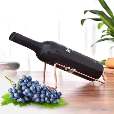 Zdjęcie produktu dla Nowoczesny stojak na butelki wina - Praktyczny stojak na wino do domu - 2 sztuki