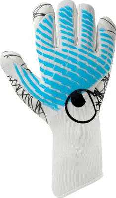 Image de Uhlsport Fm Cybertec Ultragrip Hn Gants de gardien de but - Blanc / Bleu ciel / Noir