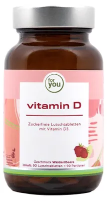 Immagine prodotto di for you vitamina D - pastiglie da sciogliere in bocca