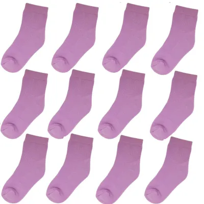Produktbild von YALION StoppersockenKinder 12 Paar Antirutschsocken Baby Jungen Rutschsocken ABS Baumwolle Socken Mädchen Crew Socks 2-3 Jahre-Lila