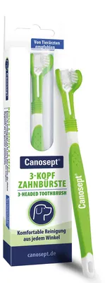 Produktbild von Canosept 3-Kopf-Zahnbürste für Hunde