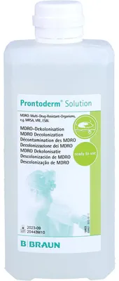 Zdjęcie produktu dla Roztwór Prontoderm do dekolonizacji skóry i błon śluzowych MRE, roztwór 500 ml