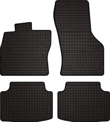 Immagine prodotto di Tappetini auto in gomma adatto per Volkswagen Passat B8 (2015-2022, berlina, station wagon, variant, alltrack) neri, set 4 pz, con fissaggi