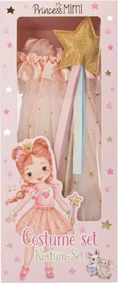 Produktbild von Princess Mimi - Kostüm-Set aus Tüllrock und Zauberstab, in Rosa und mit Glitzer,
