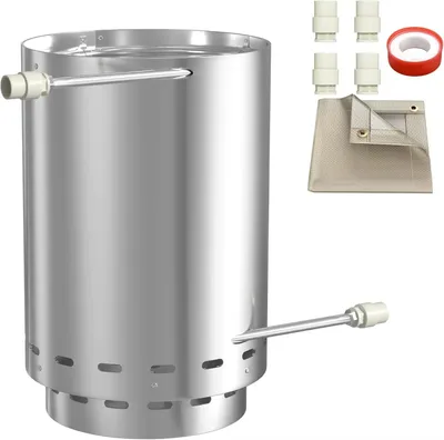 Obrázok produktu pre Ohrievač vody do bazéna – nerezová oceľ – pripojenia Ø32/38 mm