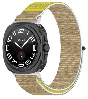 Obrázek produktu pro Pro Samsung Galaxy Watch Ultra 47mm Elastický design Nylonový sportovní pásek na suchý zip M7