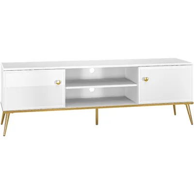 Produktbild von TV Lowboard GOLDEN GL06 weiß hochglanz