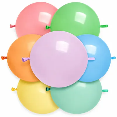 Produktbild von Latexballon 33 cm Verbindungsballon Macaron sortiert #929300 | 50 Stück