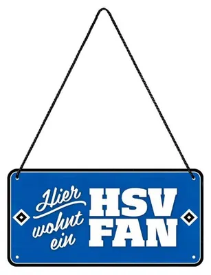 Produktbild von Hamburger SV HSV Blechschild Kordel